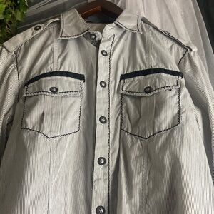 Toku Black striped cool shirt 😎